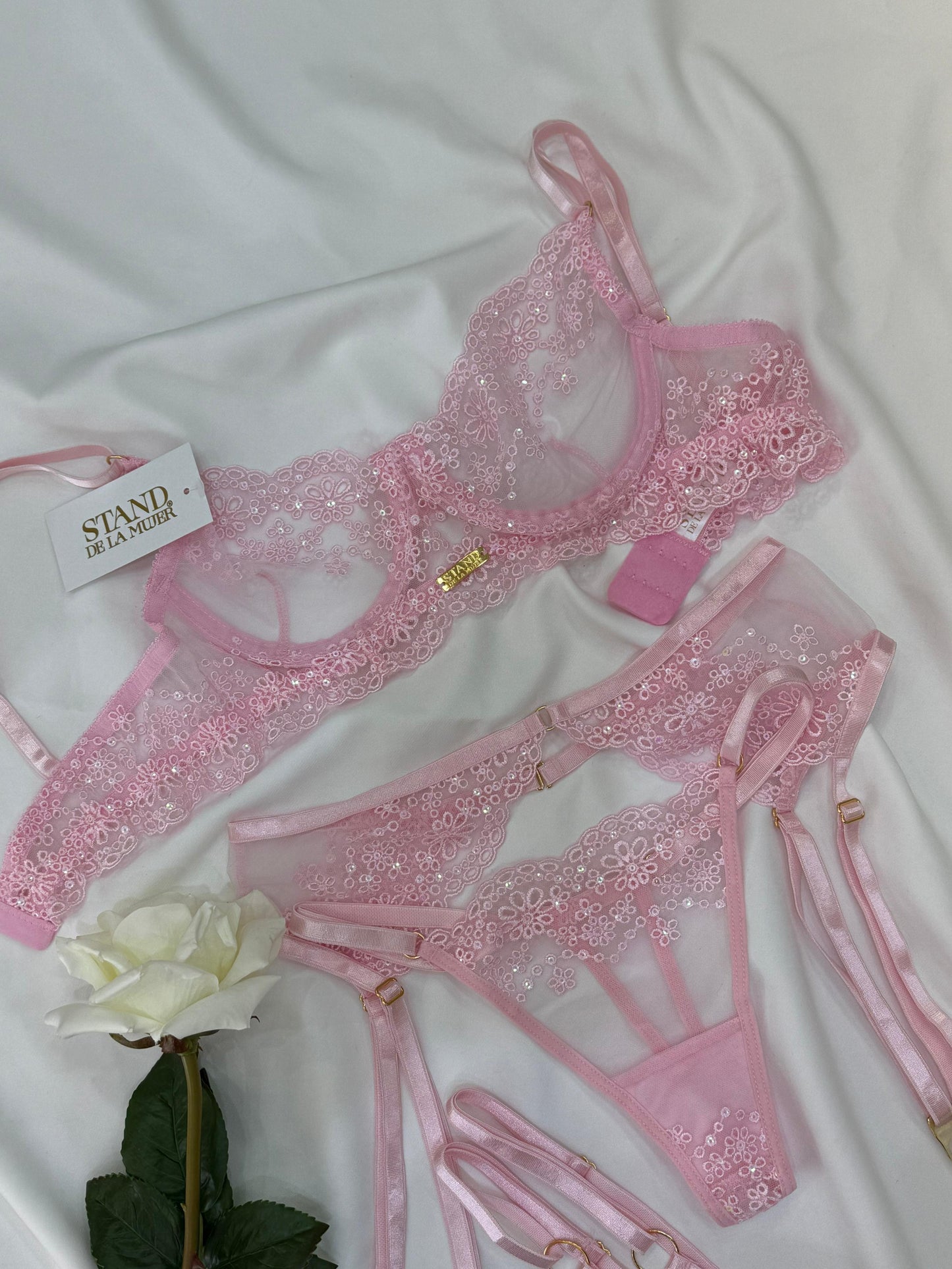 Set Ligueros Sofi Rosa